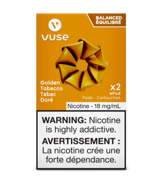 VUSE Vuse Epod-Golden Tobacco 18Mg (4-Pods)