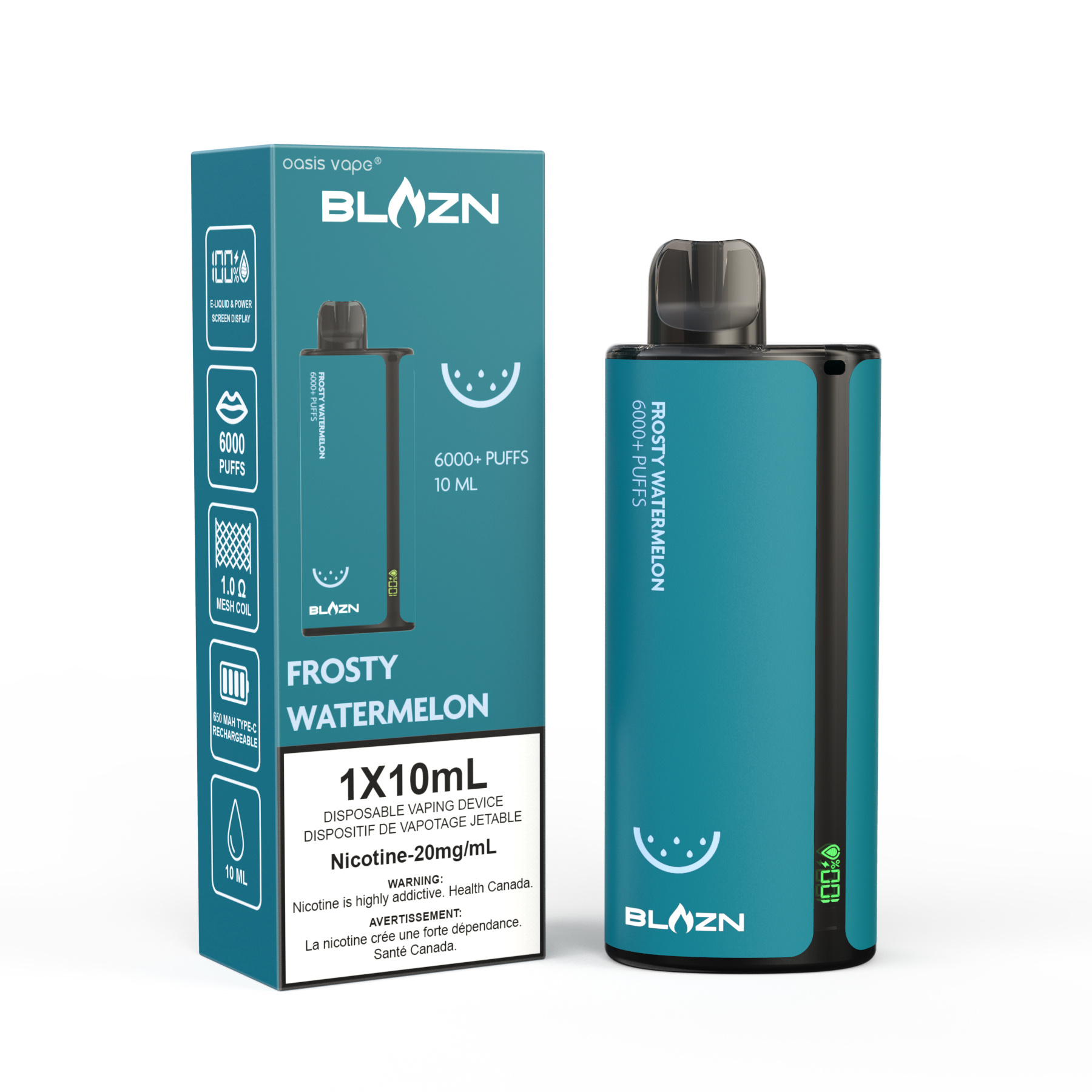 BLAZN 6000+ PUFFS FROSTY WATERMELON