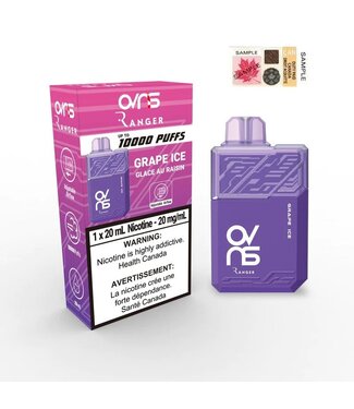 OVNS RANGER 10000 PUFFS  GRAPE ICE