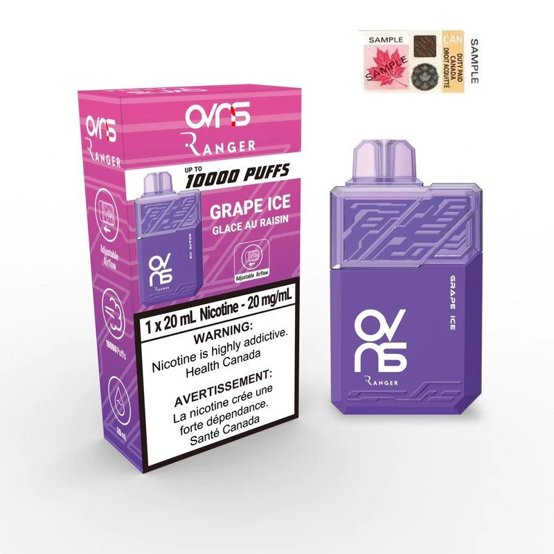 OVNS RANGER 10000 PUFFS GRAPE ICE