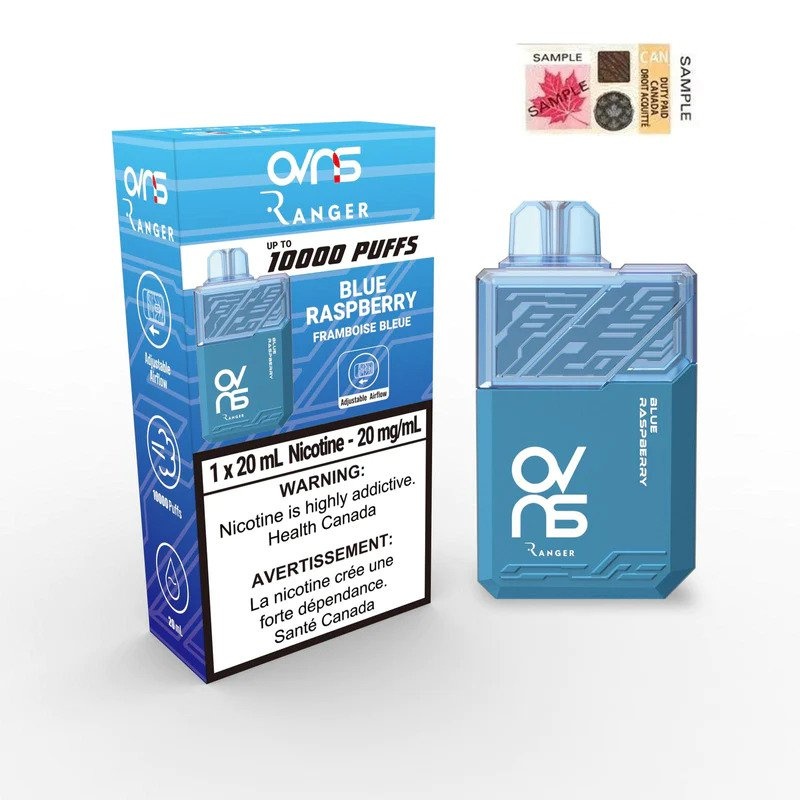 OVNS RANGER 10000 PUFFS BLUE RASPBERRY