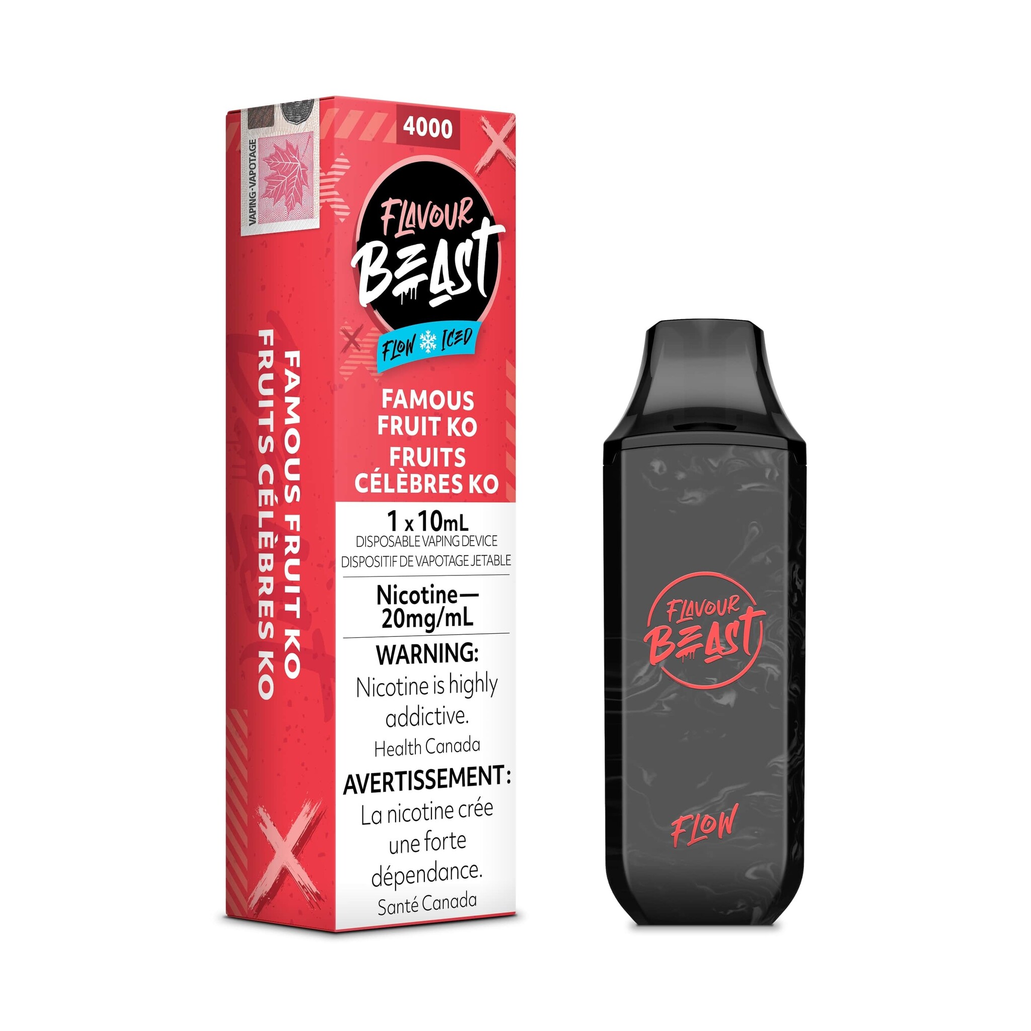 elf bar vape uk FLAVOUR BEAST 4000 PUFFS FAMOUS FRUIT KO ICED