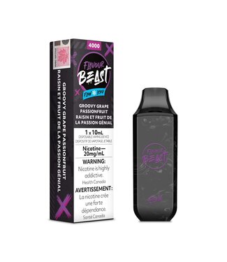 FLAVOUR BEAST FLAVOUR BEAST 4000 PUFFS Groovy Grape Passionfruit Iced 20MG