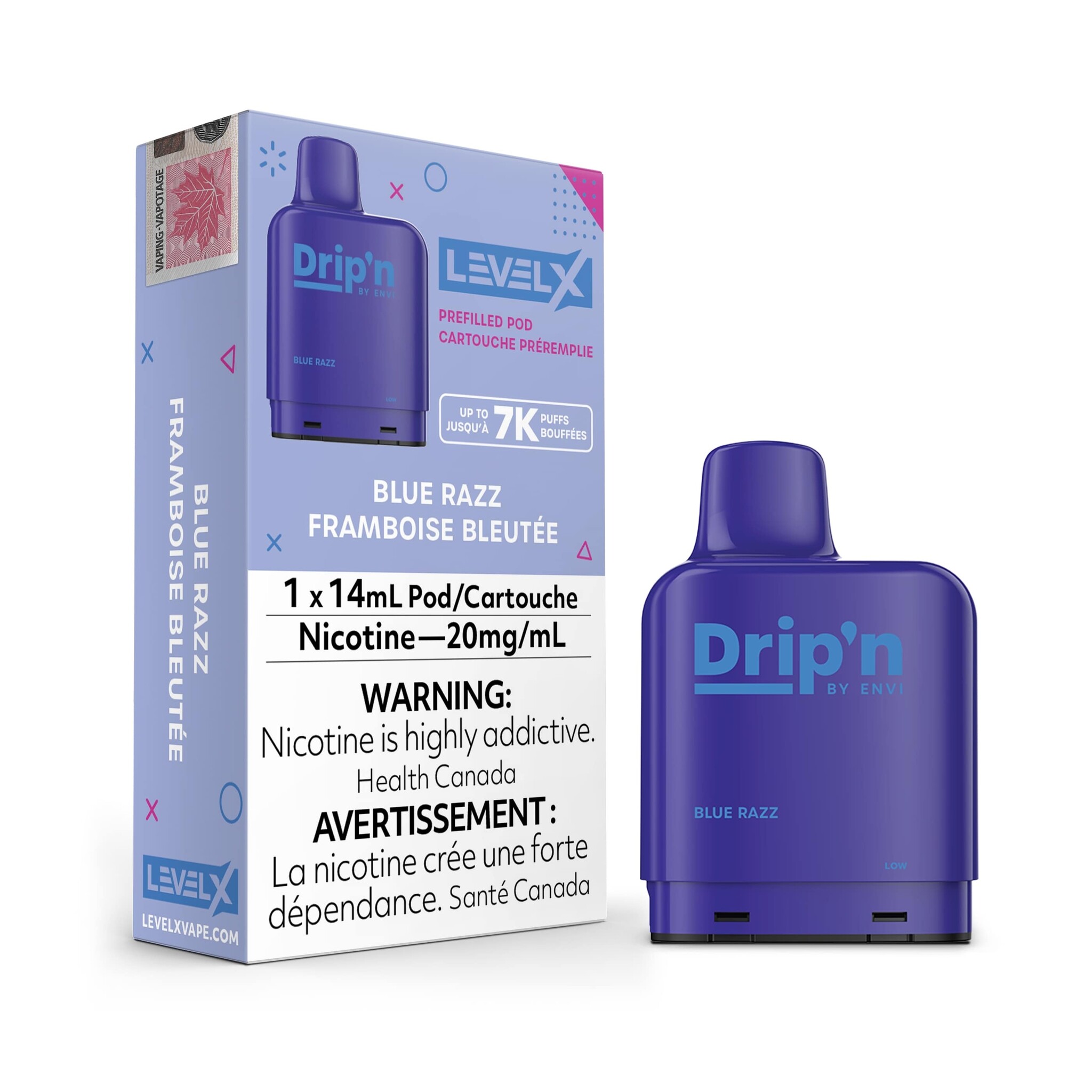 Level X Drip'n Pod Blue Razz 7k puffs