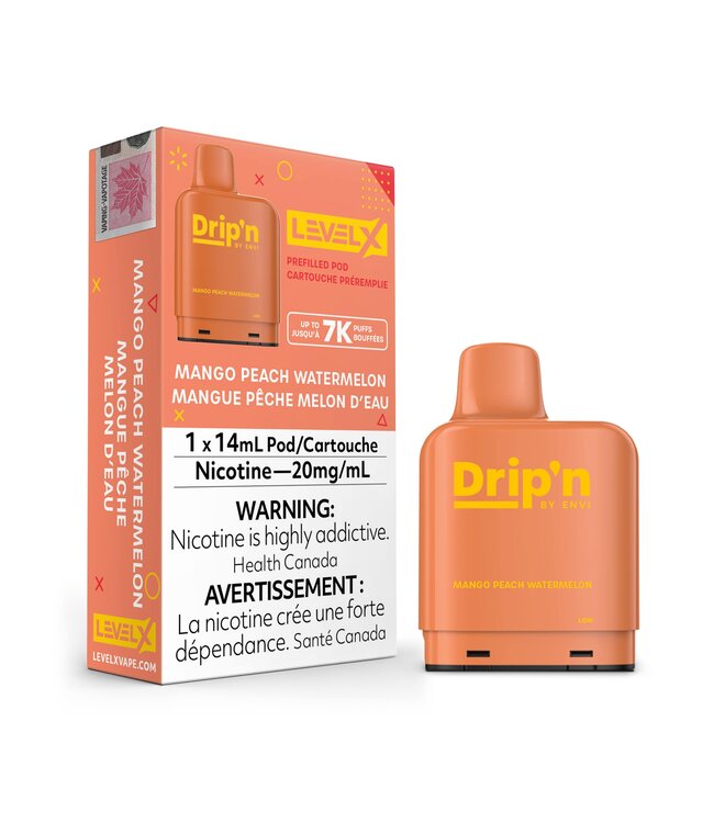 Level X Drip'n Pod Mango Peach Watermelon