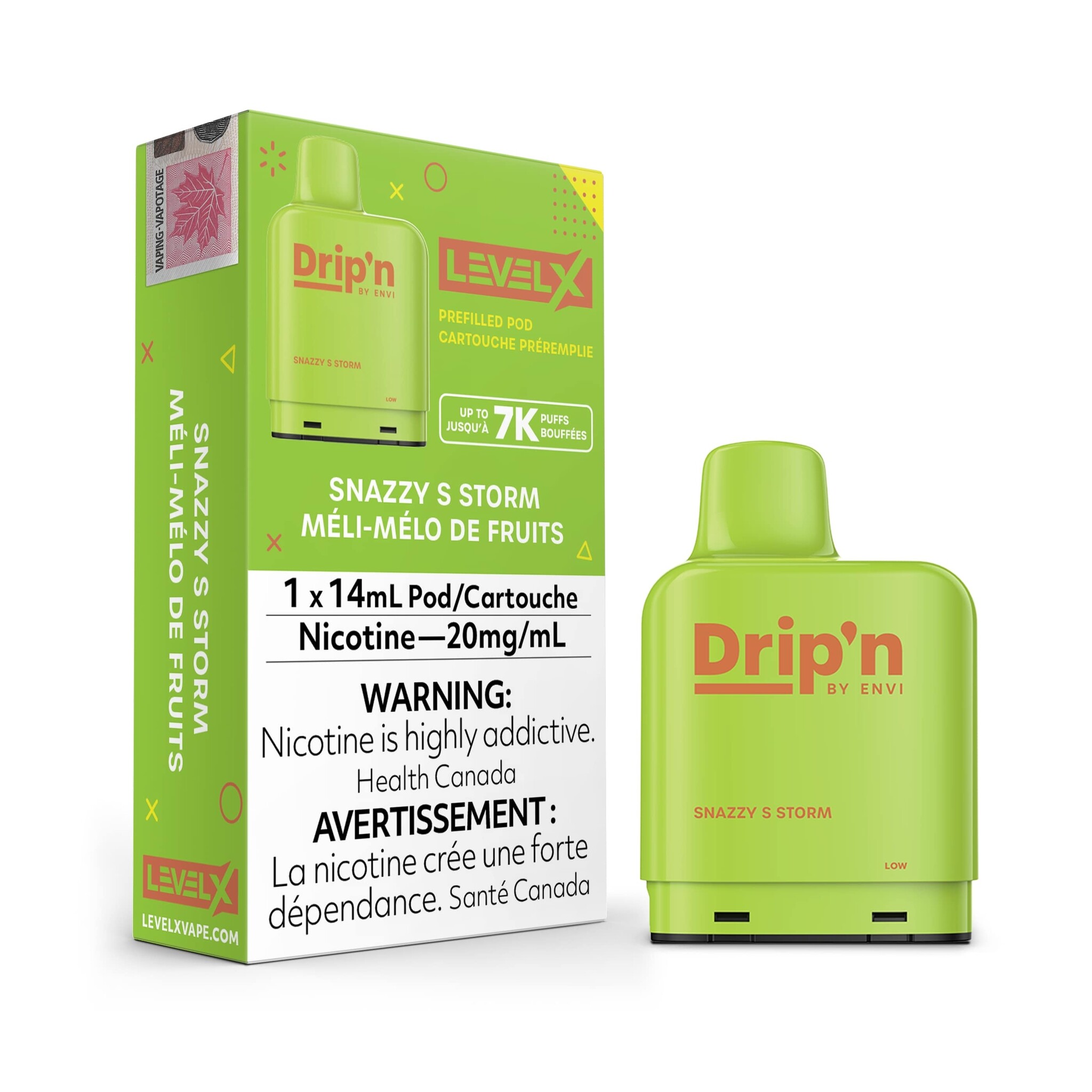 Level X Drip'n Pod Snazzy S Storm 7k puffs