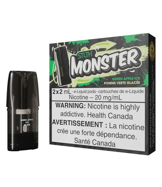 STLTH MONSTER POD GREEN APPLE ICE