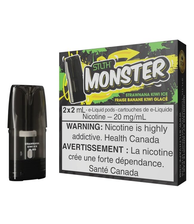 STLTH MONSTER POD STRAWNANA KIWI ICE
