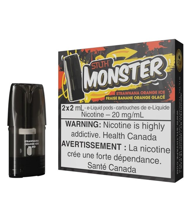 STLTH MONSTER POD STRAWNANA ORANGE ICE