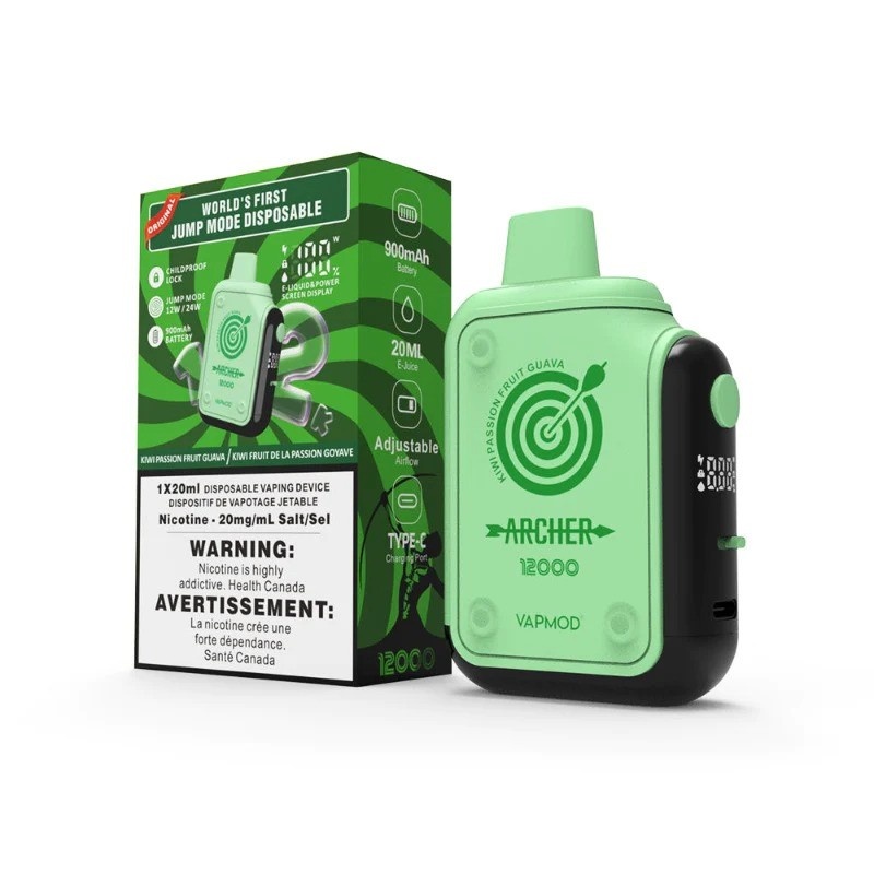 VAPMOD ARCHER 12000 KIWI PASSION FRUIT GUAVA