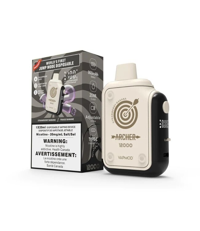 VAPMOD ARCHER 12000 STRAWBERRY BANANA