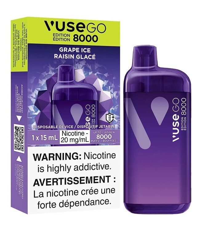 Vuse Go 8000 Grape Ice 20Mg
