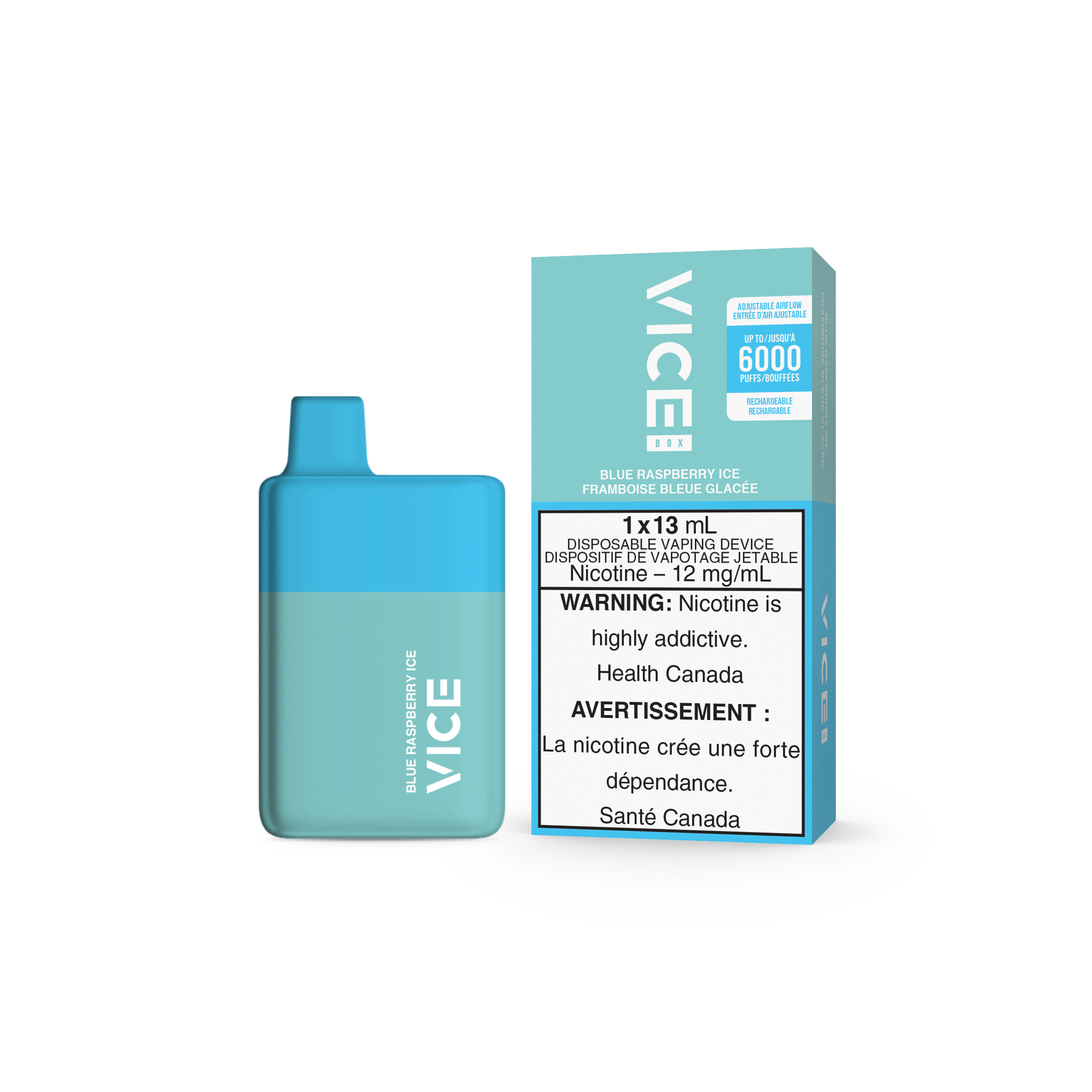 VICE BOX DISPOSABLE BLUE RASPBERRY ICE 12MG