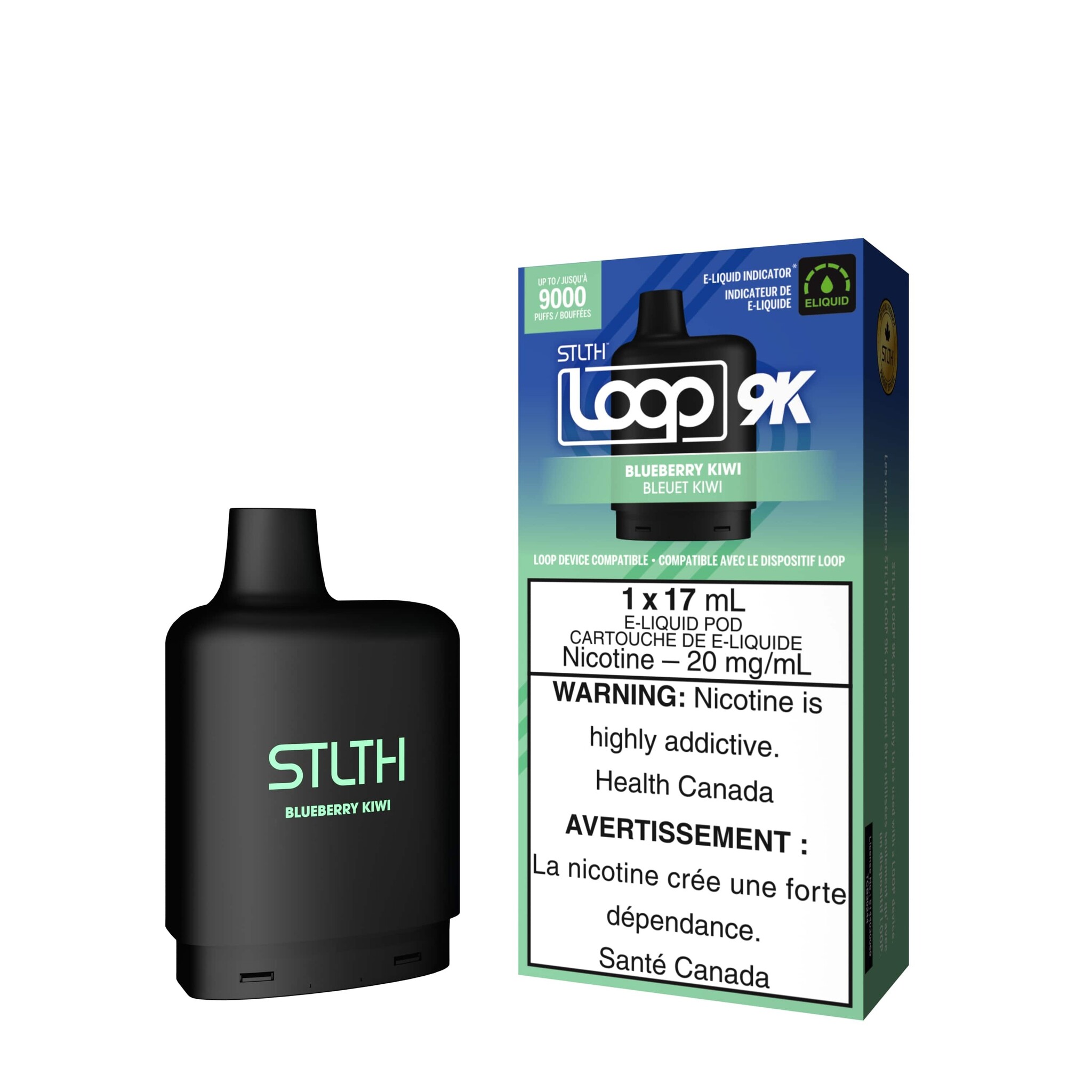 STLTH LOOP 9K POD BLUEBERRY KIWI