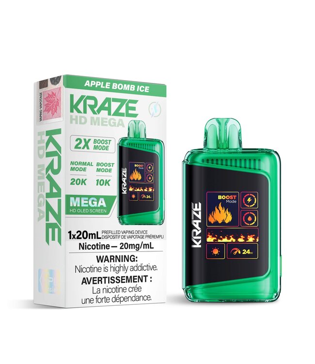 KRAZE MEGA 20K APPLE BOMB ICE