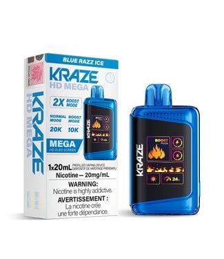 KRAZE MEGA 20K BLUE RAZZ ICE