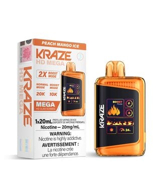 KRAZE MEGA 20K PEACH MANGO ICE