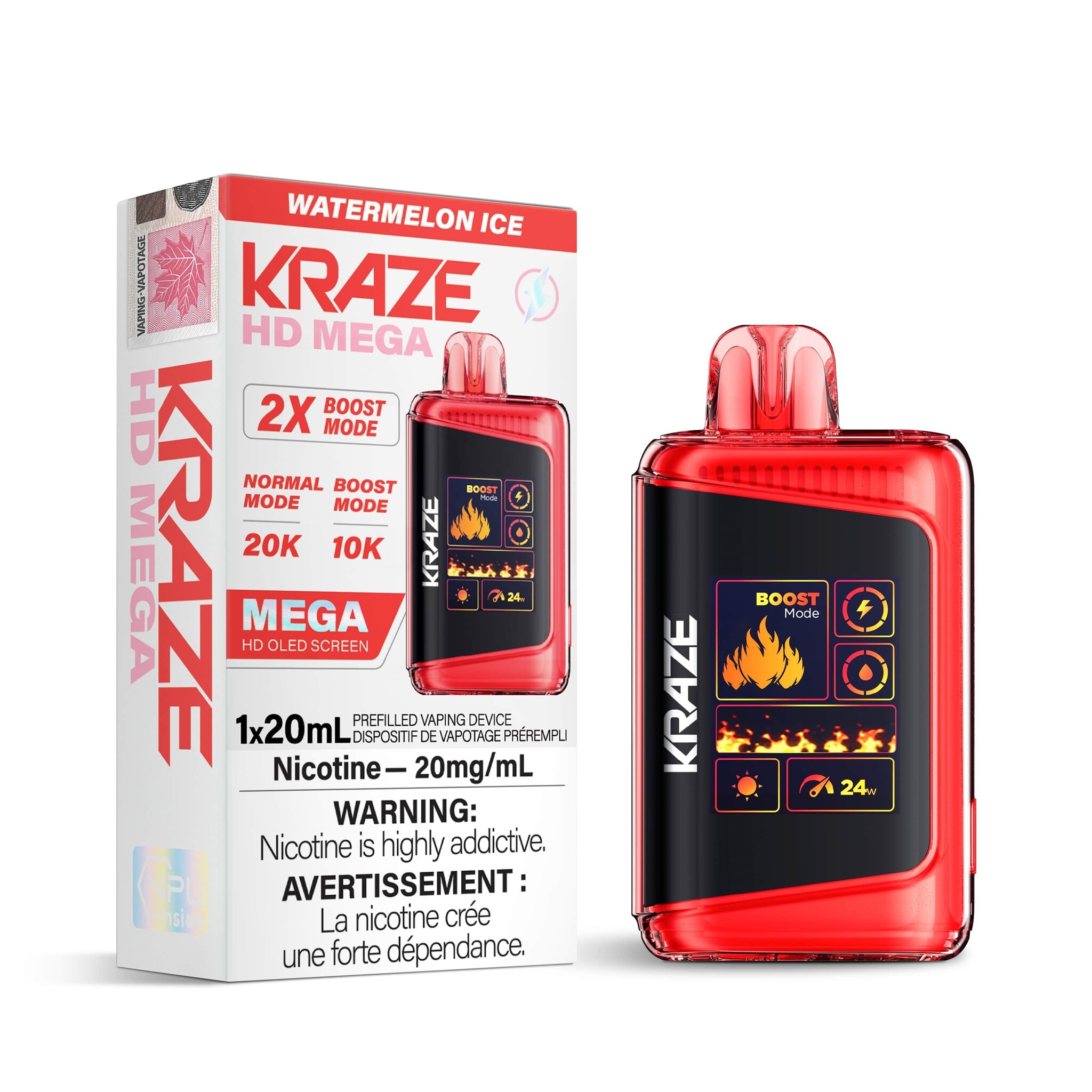 KRAZE MEGA 20K WATERMELON ICE