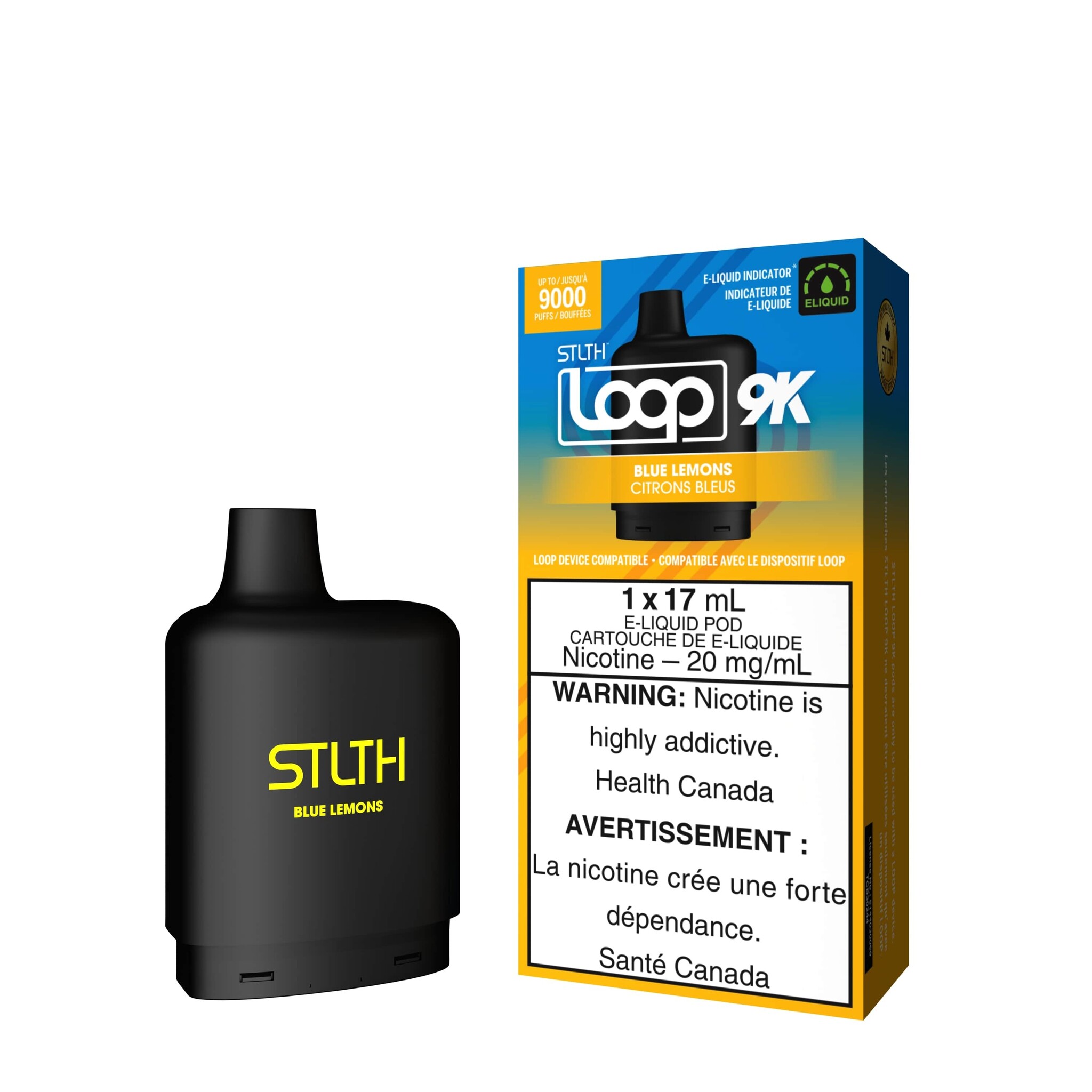 STLTH LOOP 9K POD BLUE LEMON
