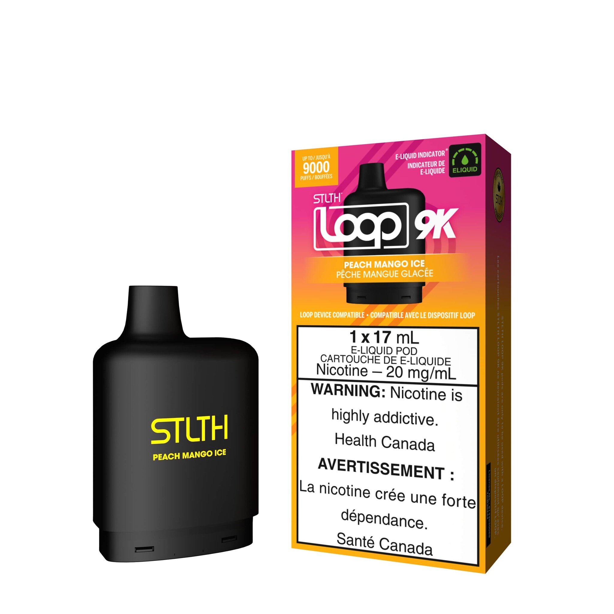 STLTH LOOP 9K POD PEACH MANGO ICE