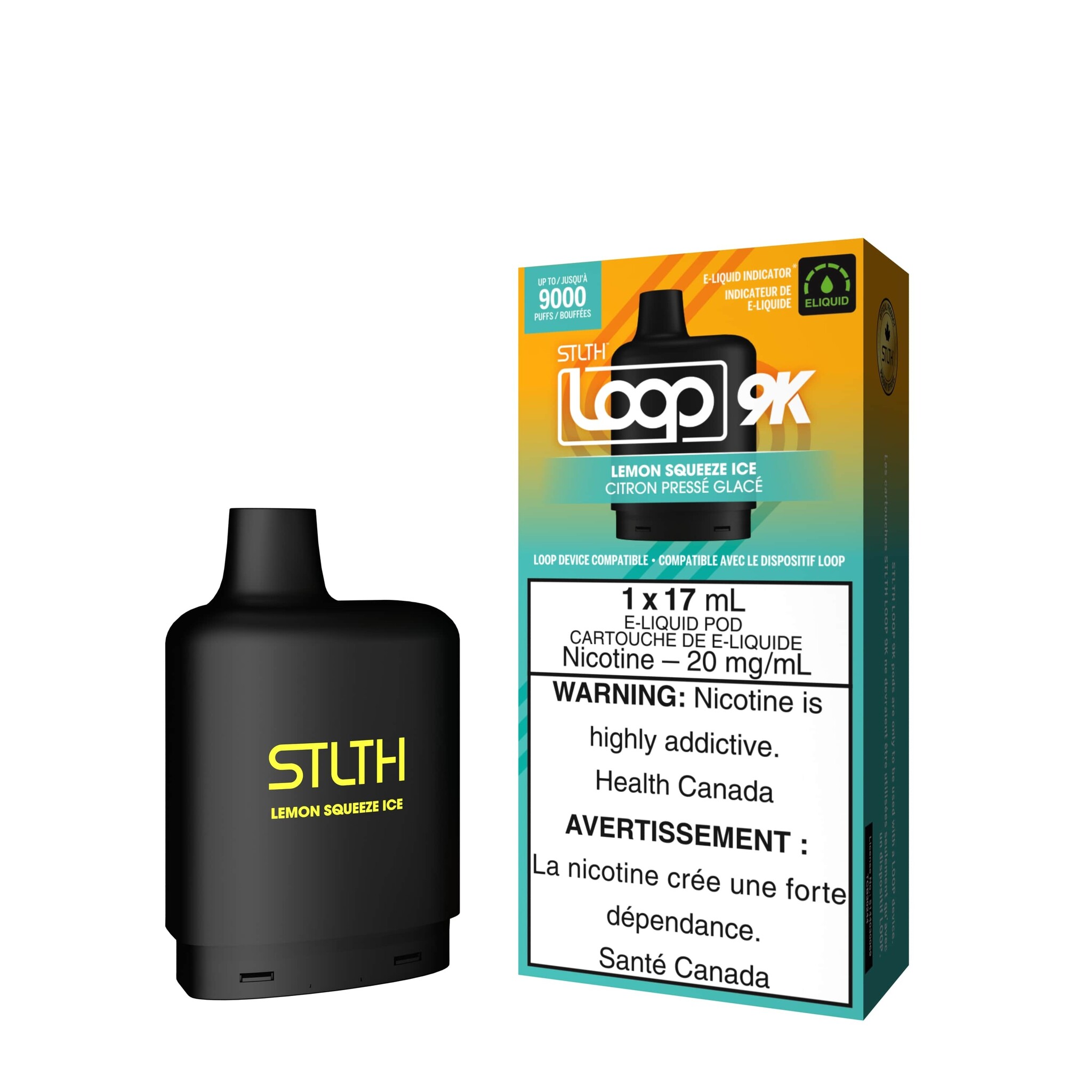 STLTH LOOP 9K POD LEMON SQUEEZE ICE
