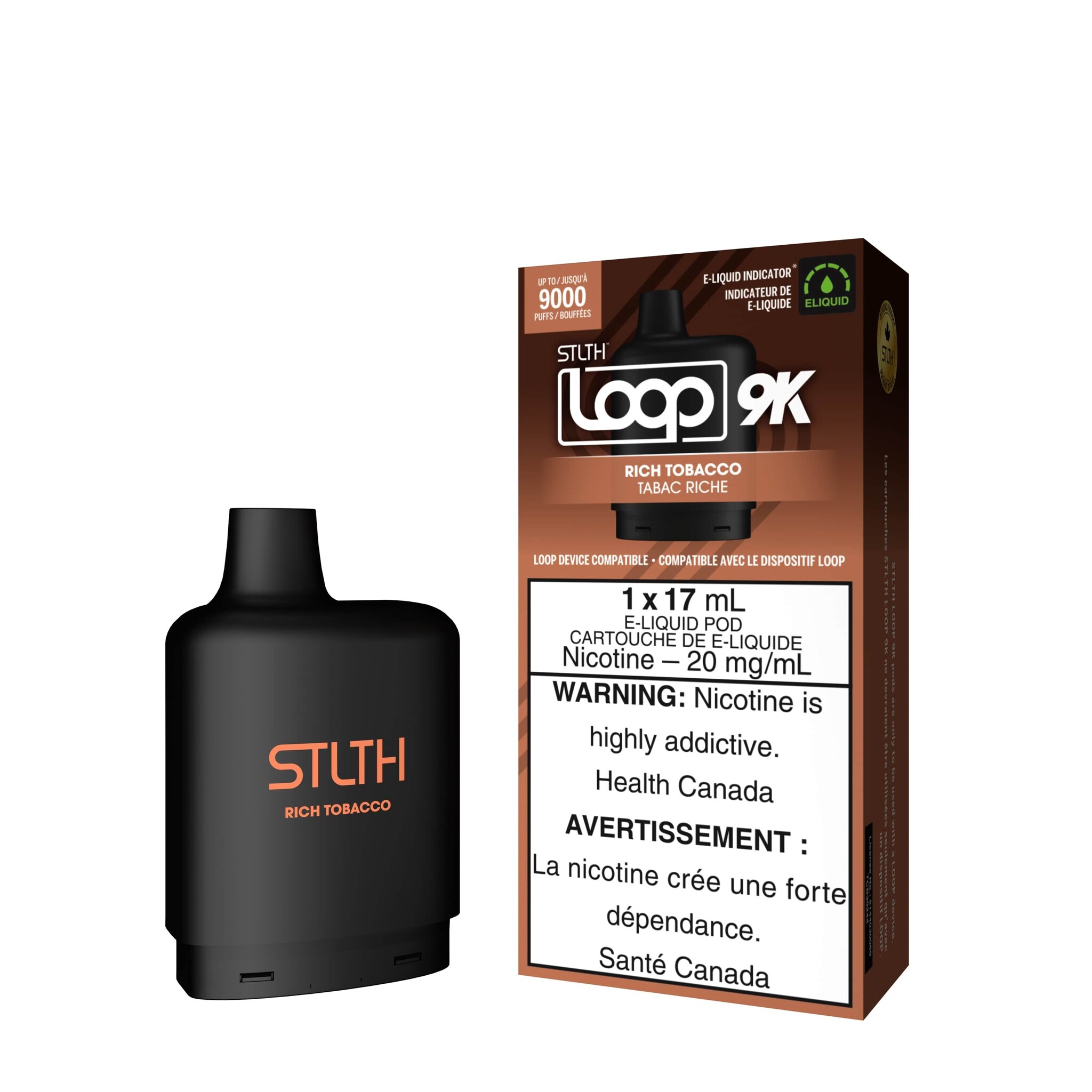 STLTH LOOP 9K POD RICH TOBACCO