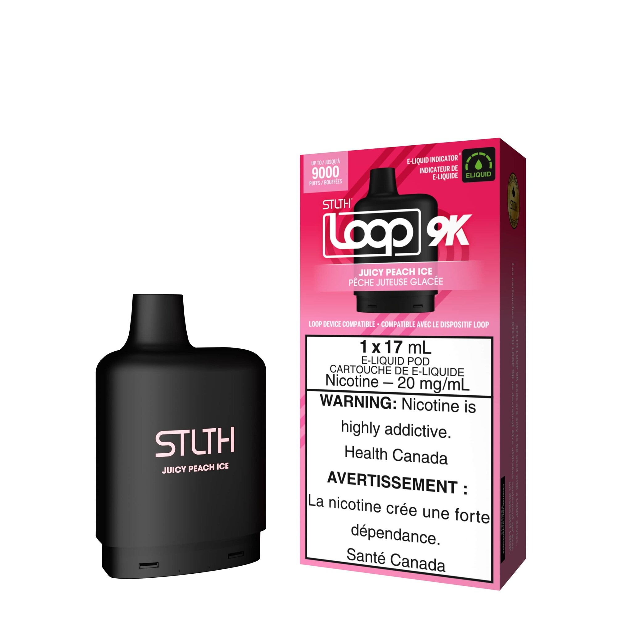 STLTH LOOP 9K POD JUICY PEACH ICE