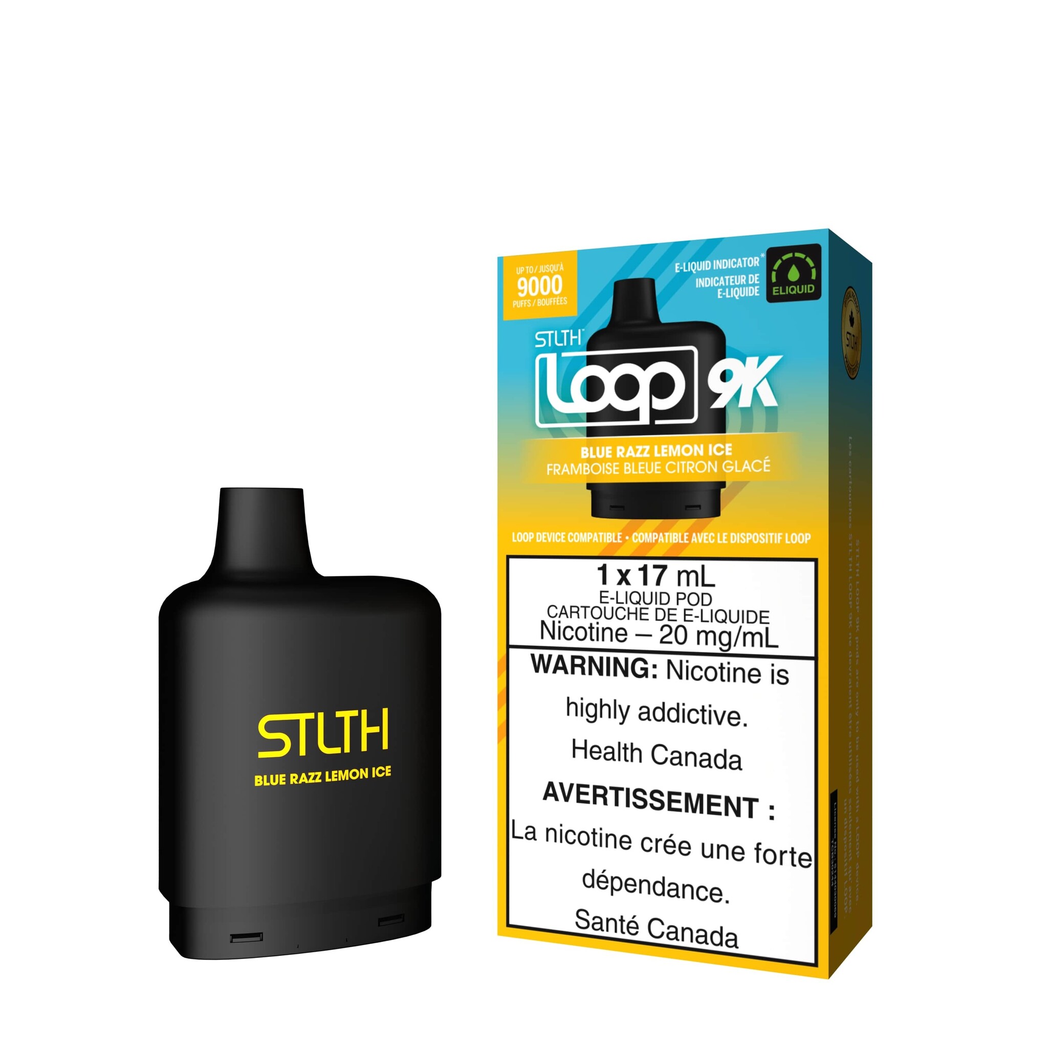 STLTH LOOP 9K POD BLUE RAZZ LEMON ICE