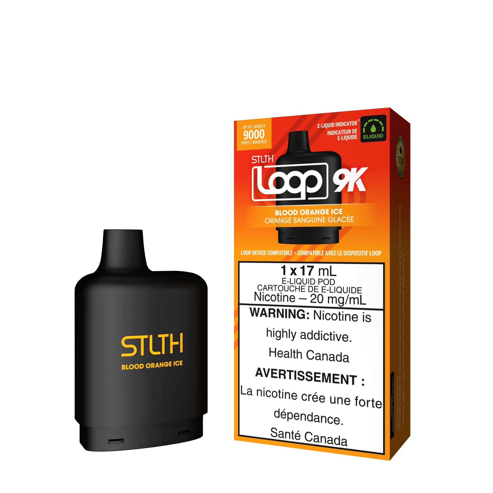 STLTH LOOP 9K POD BLOOD ORANGE ICE