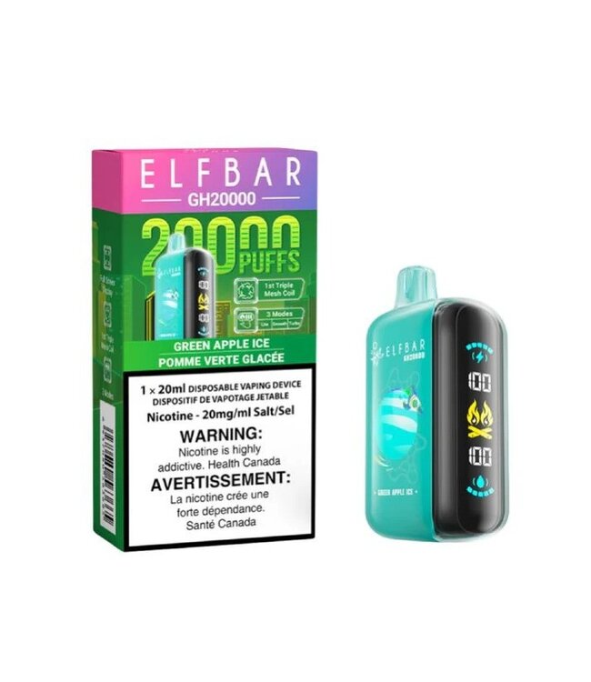 ELFBAR GH20000 GREEN APPLE ICE