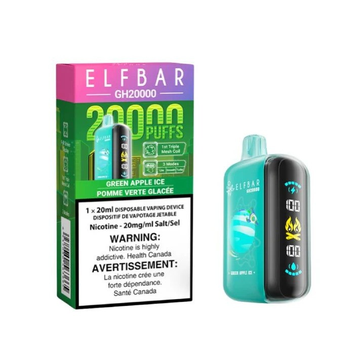 ELFBAR GH20000 GREEN APPLE ICE