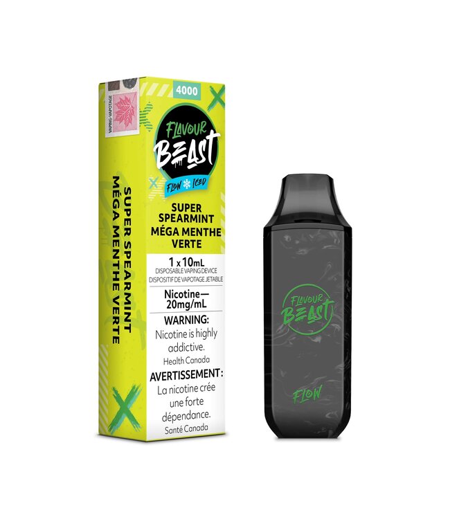 FLAVOUR BEAST 4000 PUFFS SUPER SPEARMINT ICED