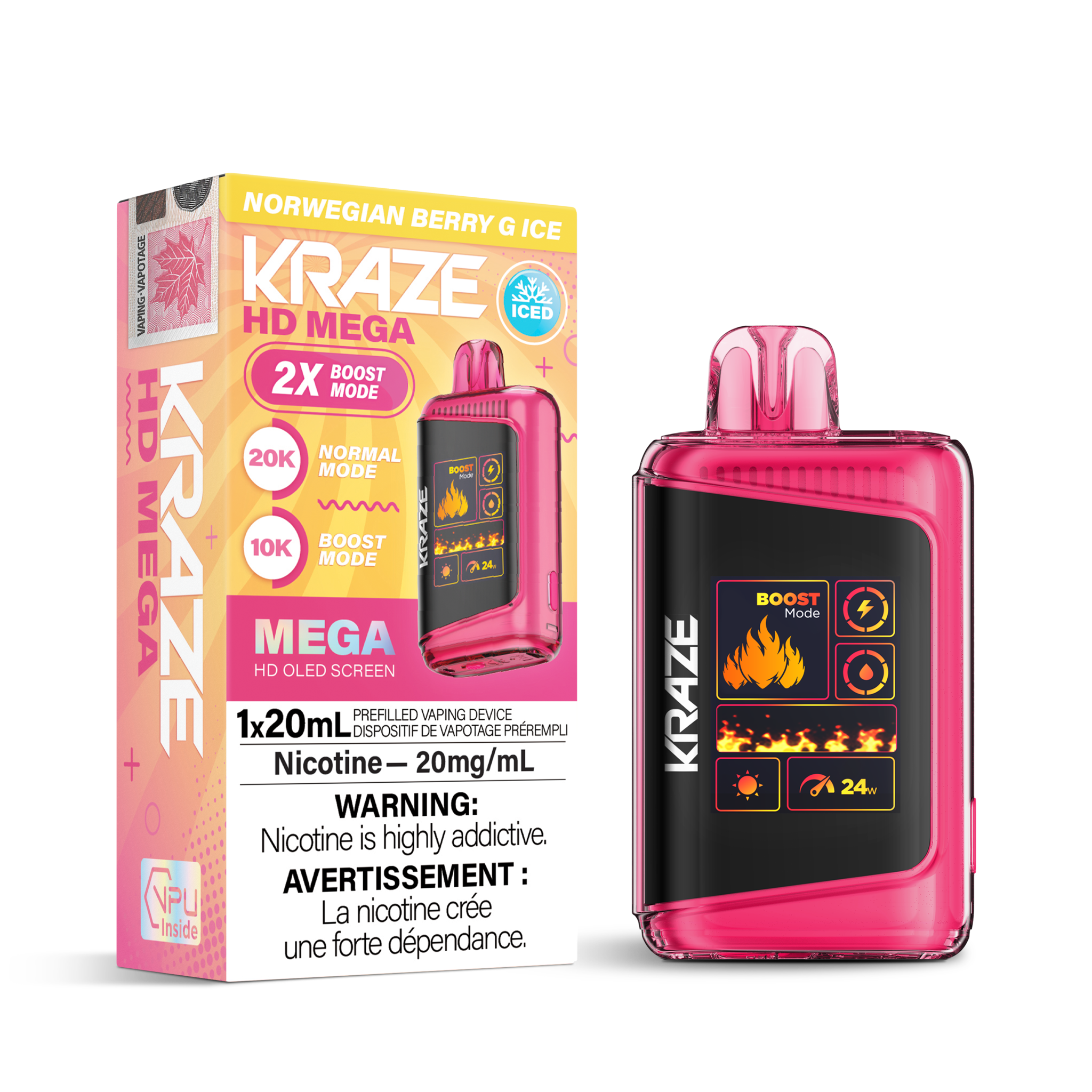 KRAZE MEGA 20K NORWEGIAN BERRY ICE