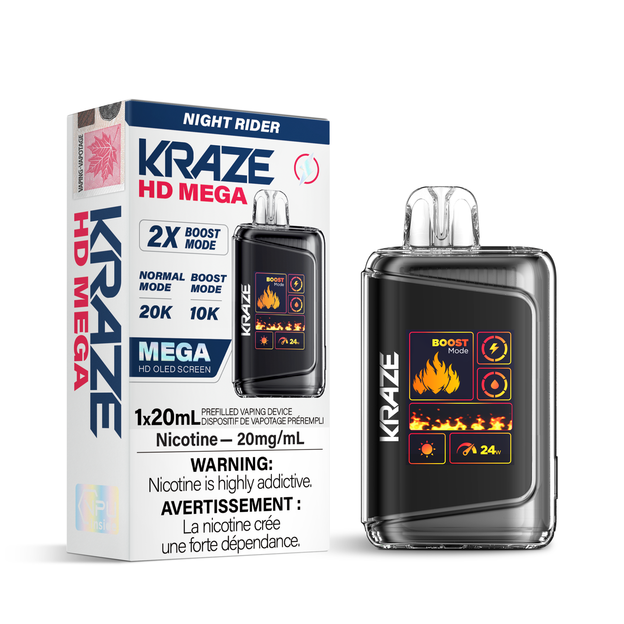 KRAZE MEGA 20K NIGHT RIDER