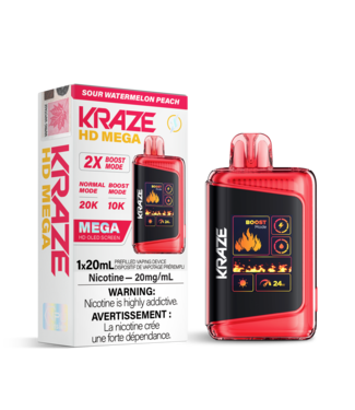 KRAZE MEGA 20K SOUR WATERMELON PEACH