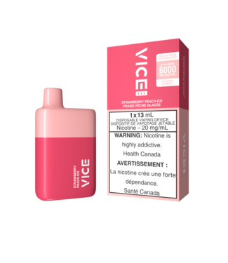 VICE VICE BOX DISPOSABLE  STRAWBERRY PEACH ICE