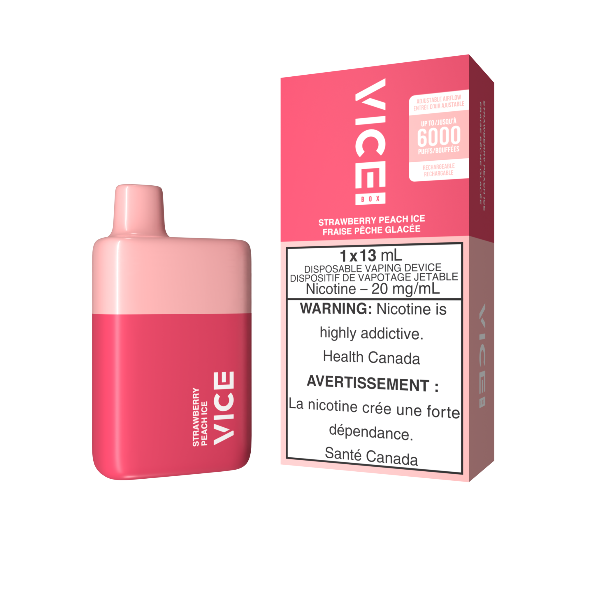 VICE BOX DISPOSABLE STRAWBERRY PEACH ICE
