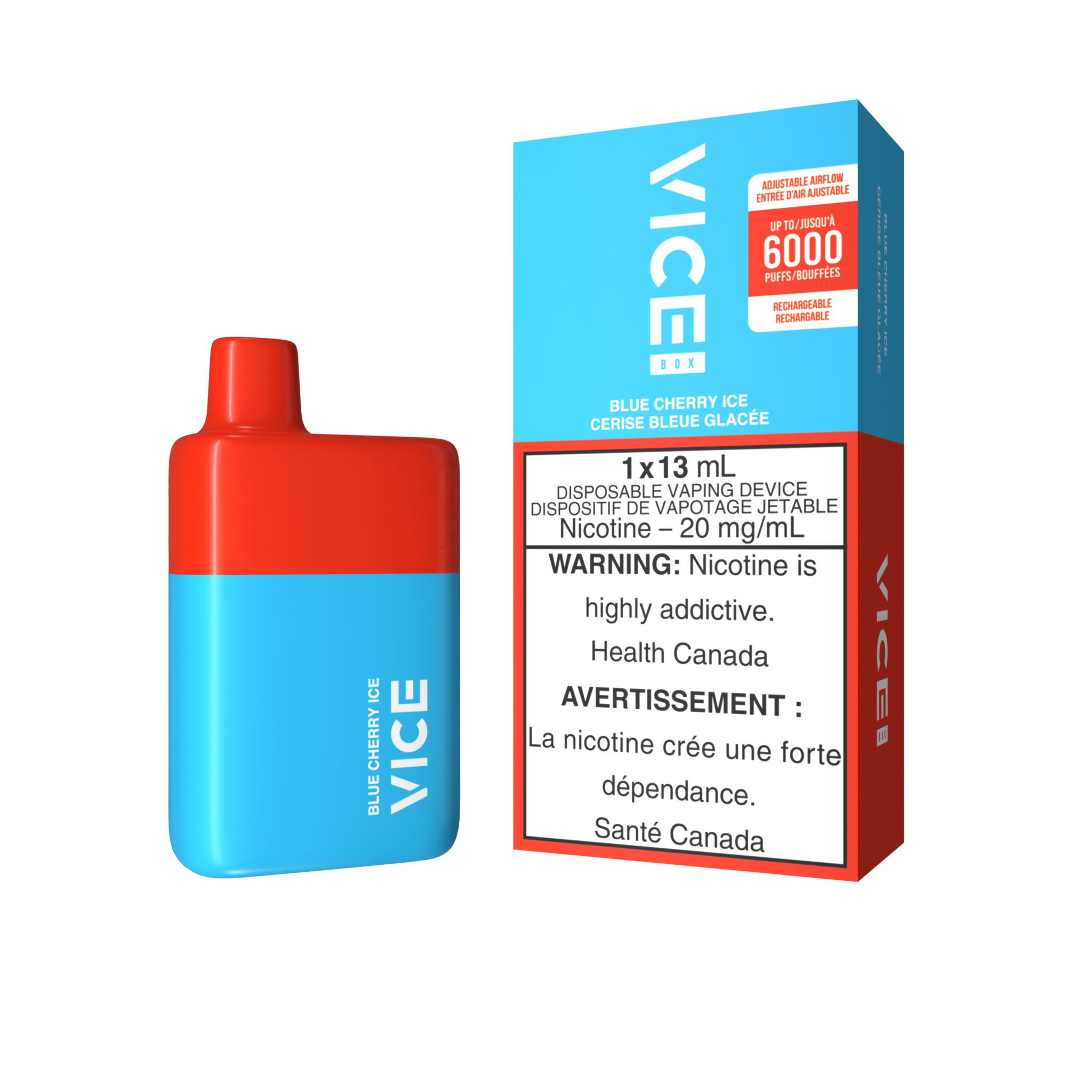 VICE BOX DISPOSABLE BLUE CHERRY ICE