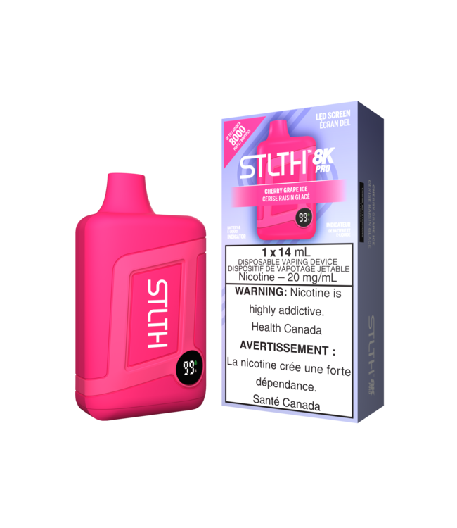 STLTH 8K PRO CHERRY GRAPE ICE