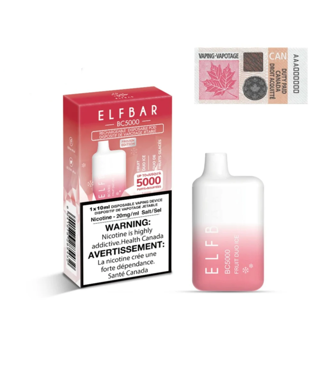 ELF BAR BC5000 PUFFS FRUIT DUO ICE 20MG single