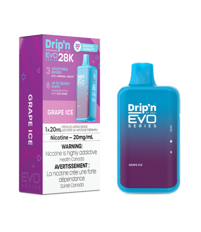 DRIP'N EVO 28K ON GRAPE ICE