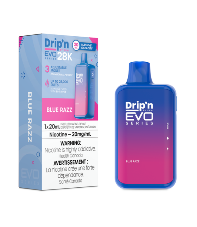 DRIP'N EVO 28K ON BLUE RAZZ