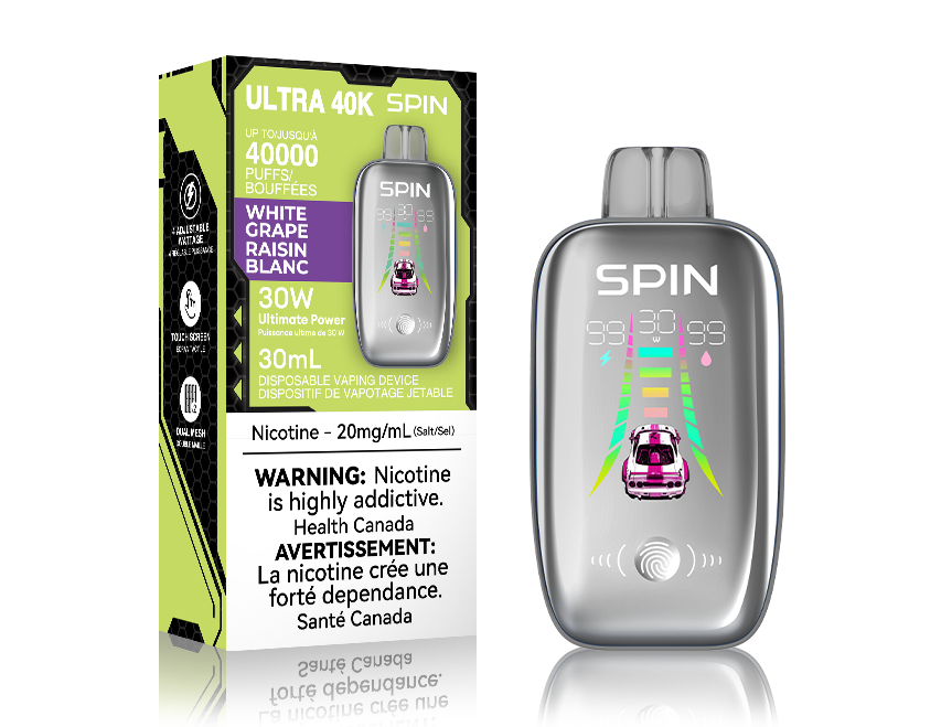 SPIN ULTRA 40K ON WHITE GRAPE