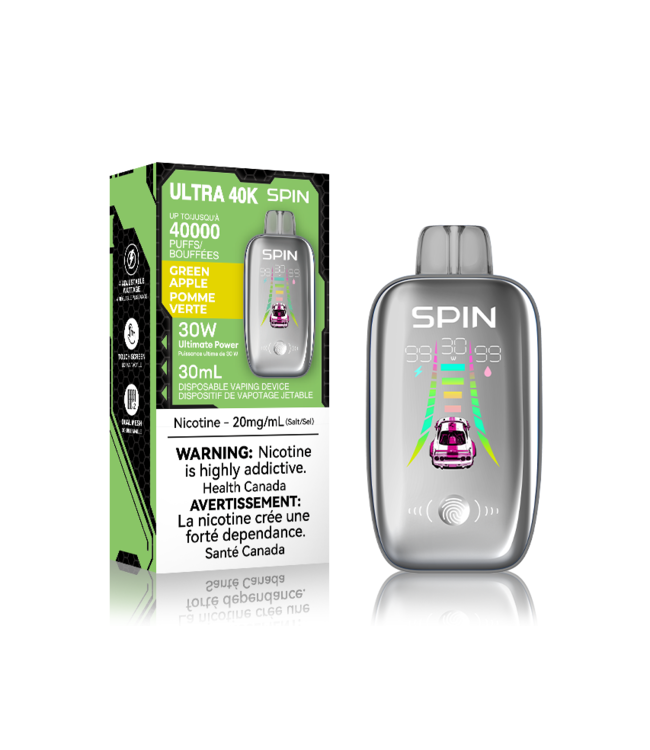 SPIN ULTRA 40K ON GREEN APPLE