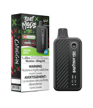 FLAVOUR BEAST FLAVOUR BEAST BEAST MODE MAX 18K ON CHUGGIN' GREEN DEW