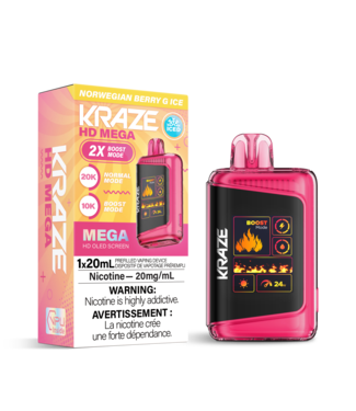 KRAZE HD MEGA 20K ON NORWEGIAN BERRY G ICE