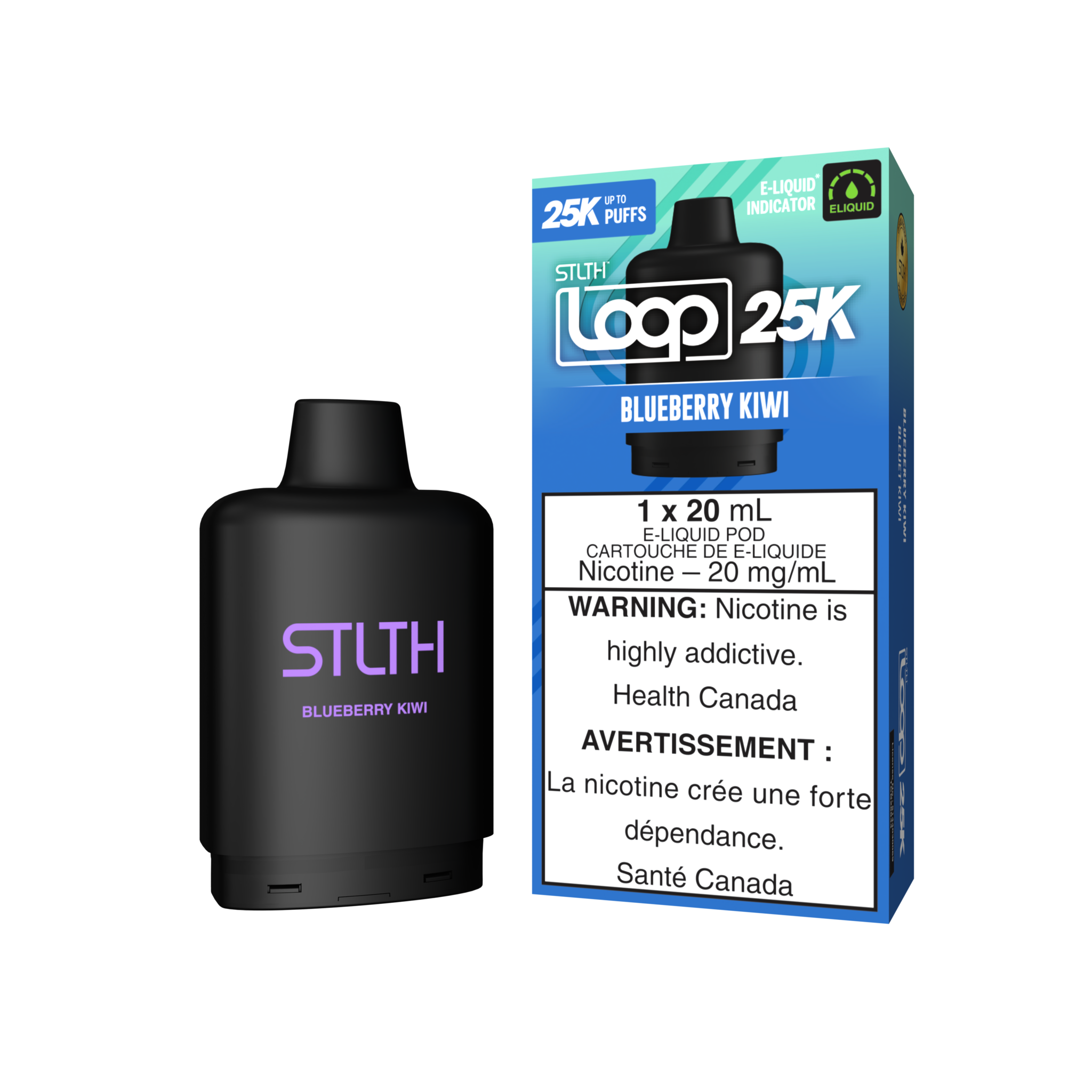 STLTH LOOP 2 25K ON BLUEBERRY KIWI
