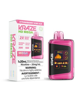 KRAZE HD MEGA 20K ON STRAWBERRY KIWI ICE