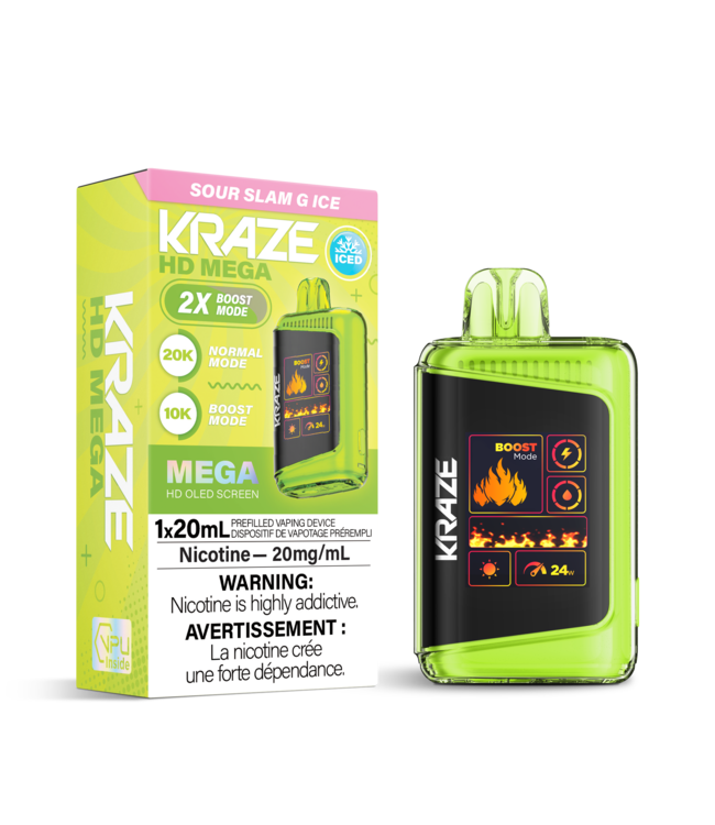 KRAZE HD MEGA 20K ON SOUR SLAM G ICE