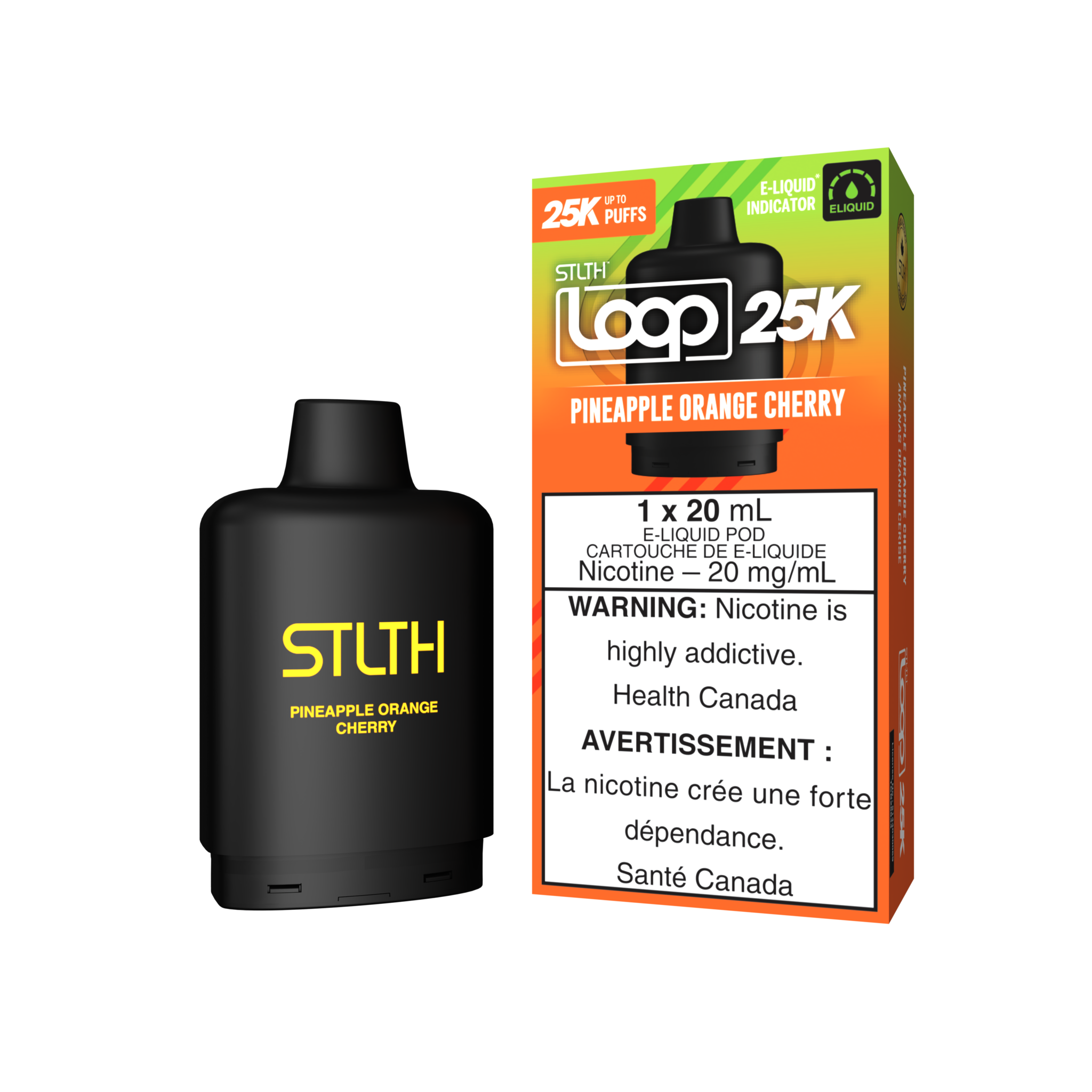 STLTH LOOP 2 25K ON PINEAPPLE ORANGE CHERRY